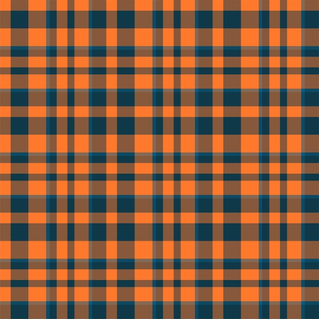 Check plaid seamless pattern. Vector background of textile ornament. Flat fabric design. Tartan.