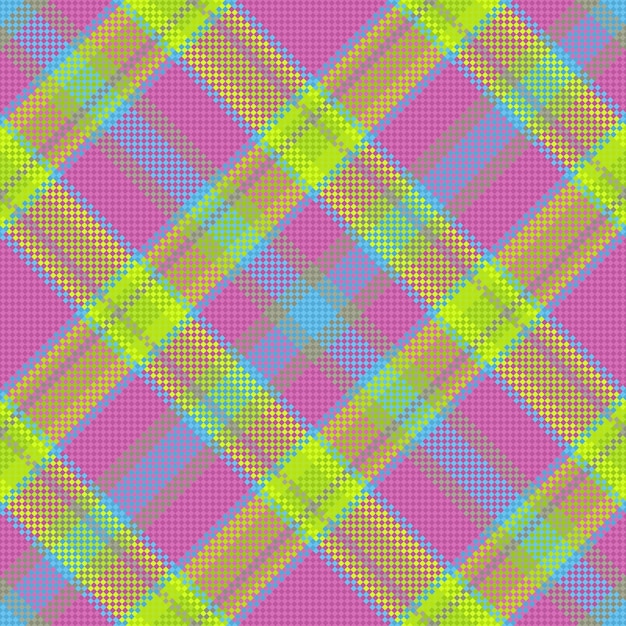 Check seamless background Tartan texture plaid Fabric pattern vector textile