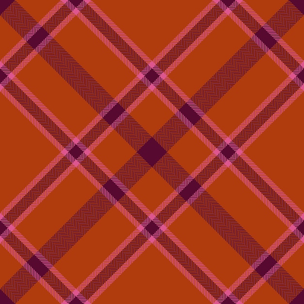 Check seamless vector Plaid background texture Tartan pattern textile fabric