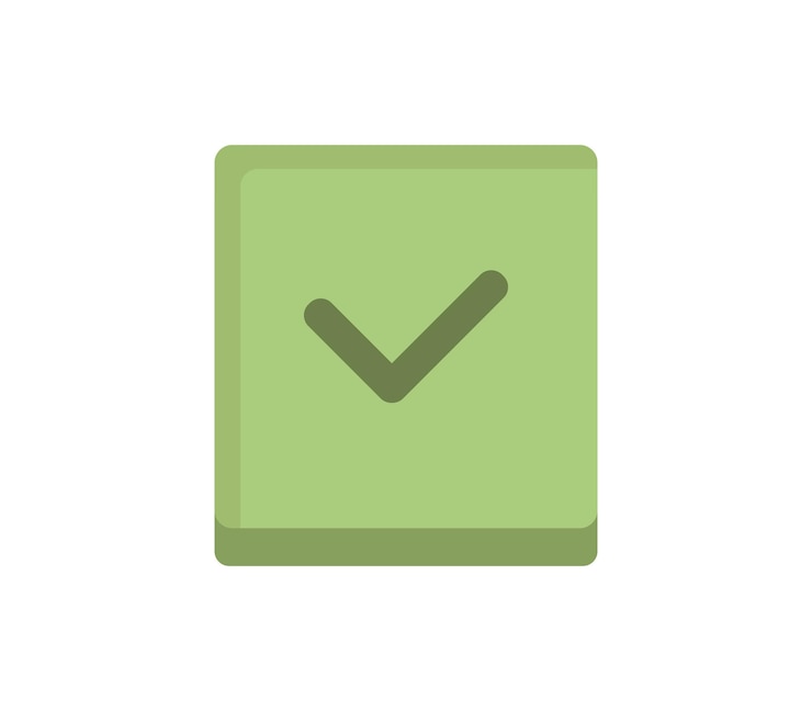 Vector check sign