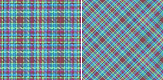 Check tartan background Texture textile pattern Plaid vector fabric seamless