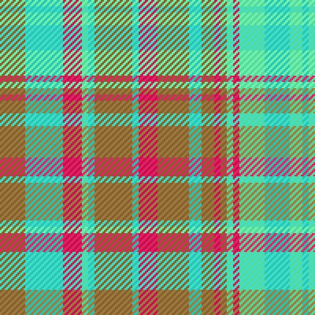 Check tartan textile Pattern plaid background Vector texture seamless fabric