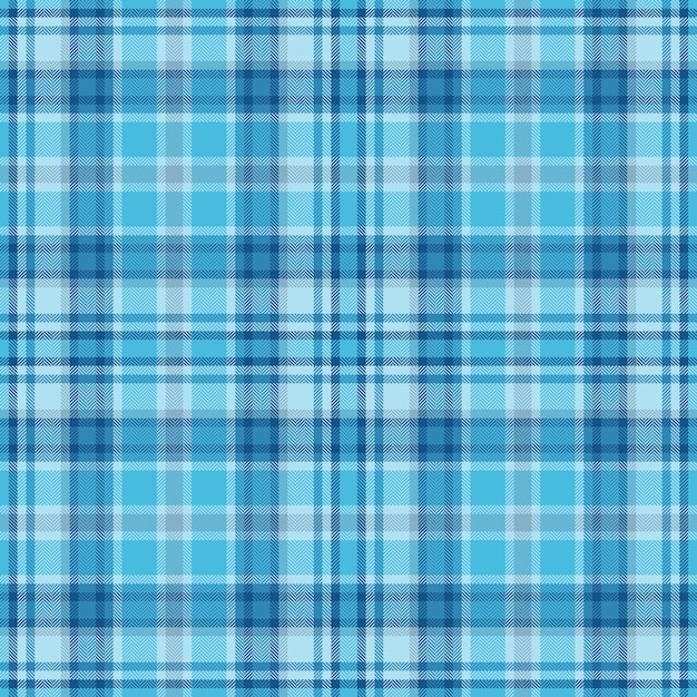 Check textile tartan of background fabric seamless with a pattern vector texture plaid in cyan and light colors