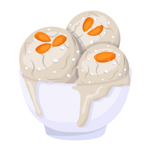 Vector check this colorful flat icon of ice cream