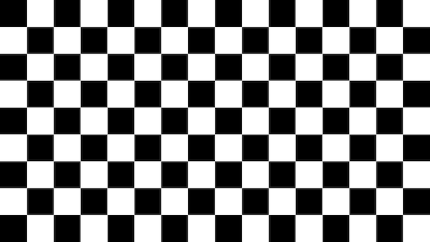 市松模様の背景のシームレスなパターン黒と白のベクトル図
