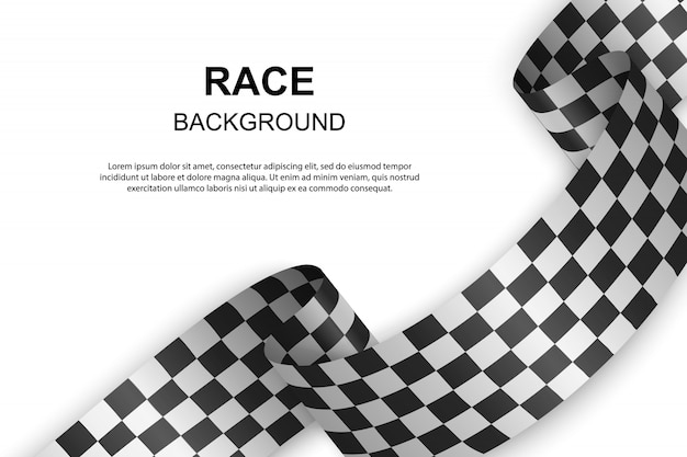 Checkered flag background . Vector illustration