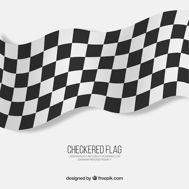 Vector checkered flag background