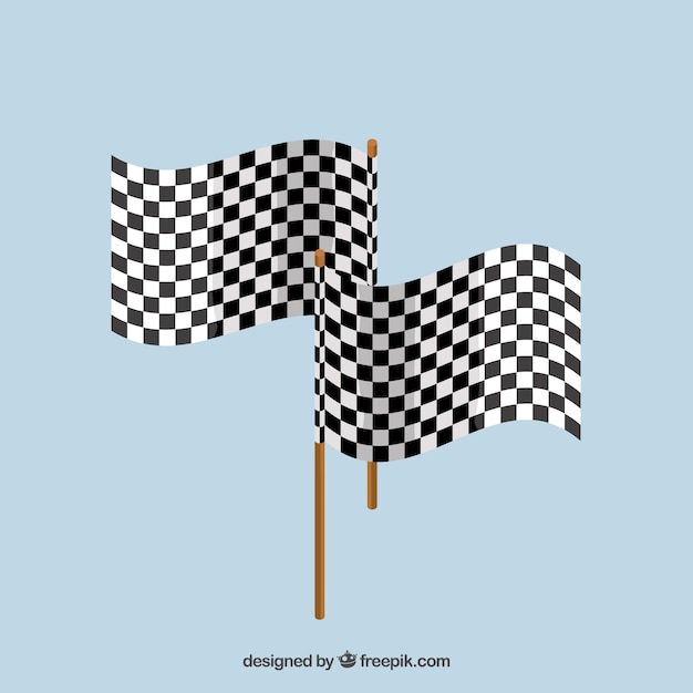 Checkered flag background