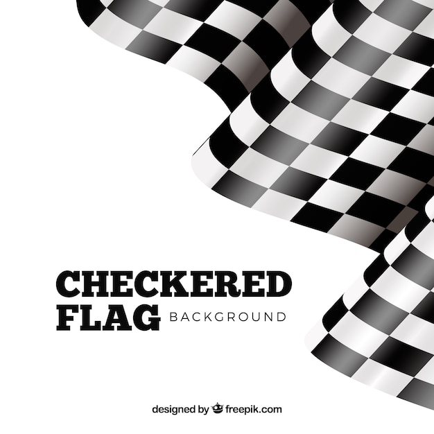 Vector checkered flag design