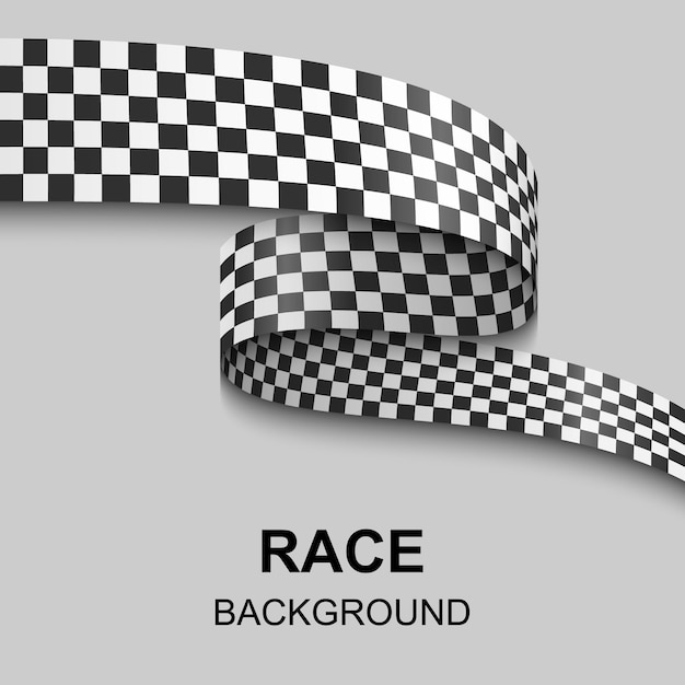 Vector checkered flag illustration