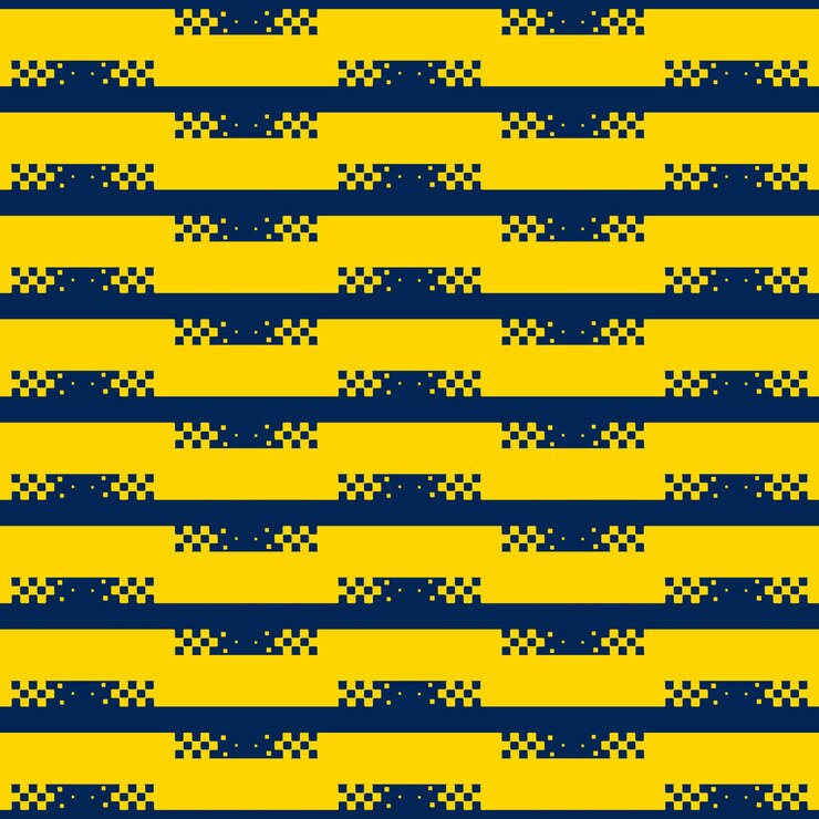 Vector checkered lines background blue