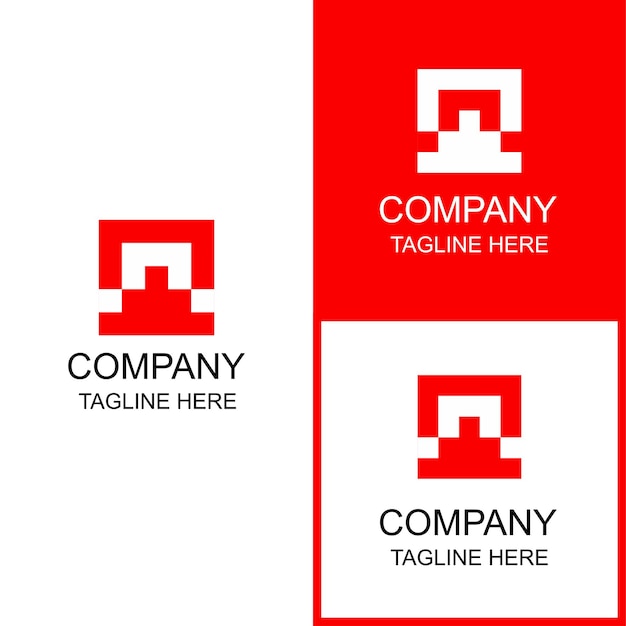 Checkered logo design can be used for branding and business