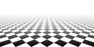 checkered tile geometric perspective checkerboard surface material vector background illustration.
