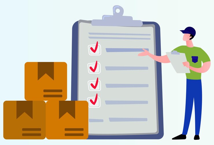 Vector checking concept illustration stylish and beautiful