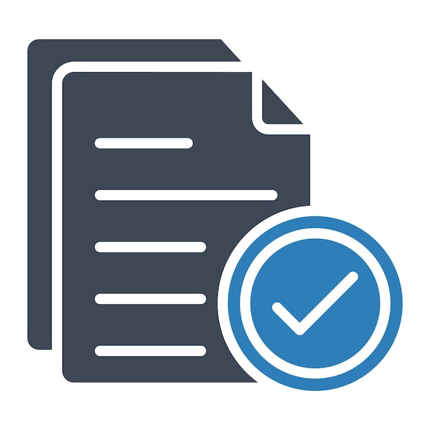Checking Files Vector Illustration Style