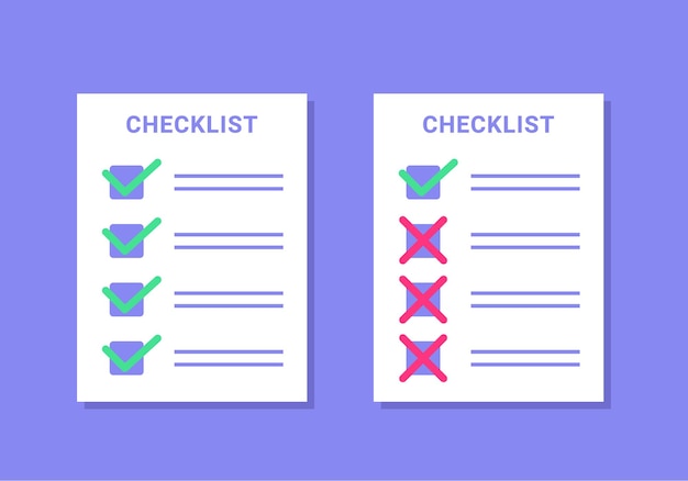 Checklist document Taak gedaan en taak ongedaan gemaakt