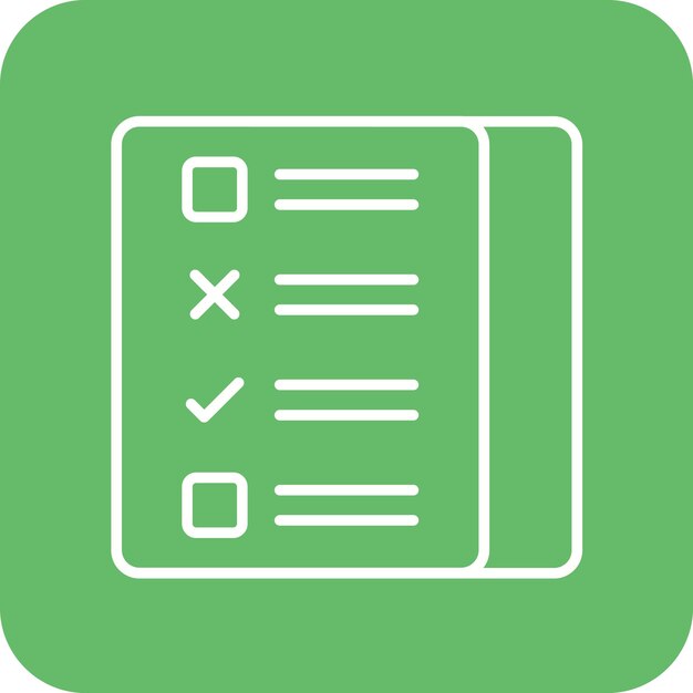 Checklist icon vector image Can be used for Learning