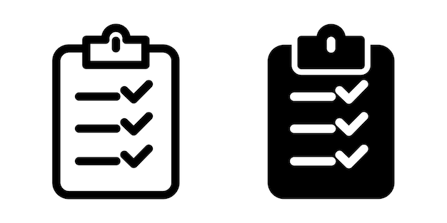 Checklist icoon ontwerp sjabloon