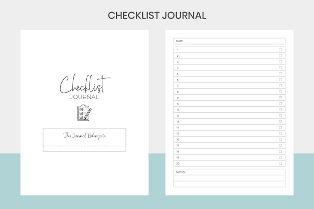 Vector checklist journal kdp binnenlandse zaken