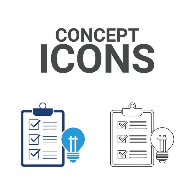 Checklist and Lightbulb Concept