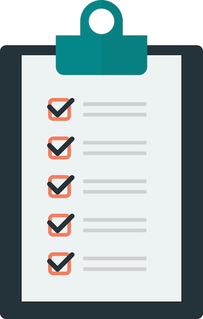 Иллюстрация отчета контрольного списка в минимальном стиле