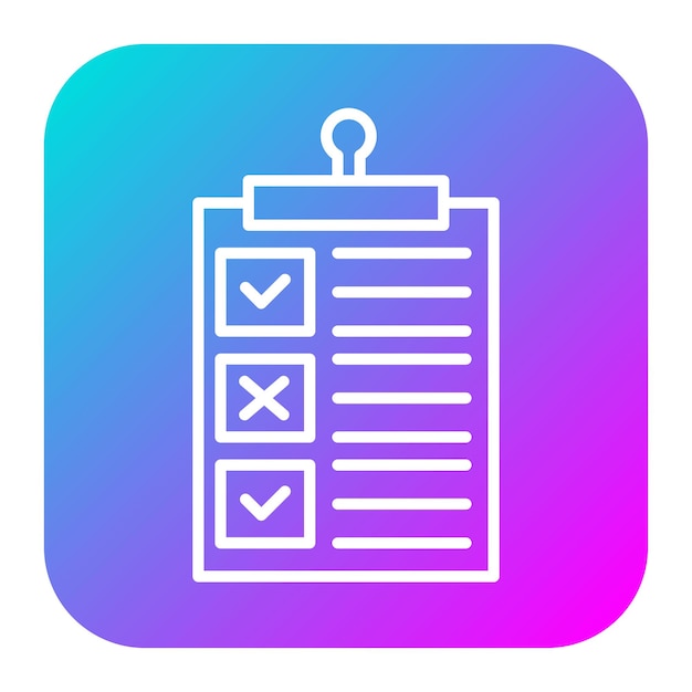 Checklist vector icoontje Kan worden gebruikt voor codering en ontwikkeling icoonset