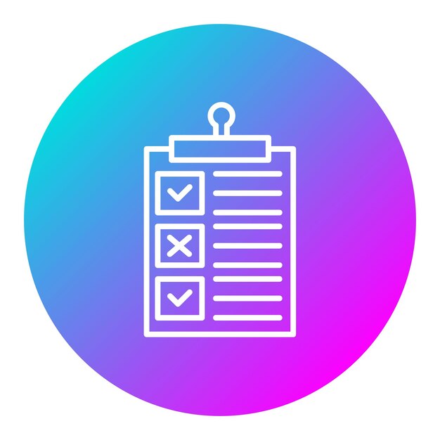 Checklist vector icoontje Kan worden gebruikt voor codering en ontwikkeling icoonset
