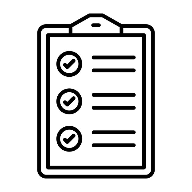 Checklist Vector Illustration Style