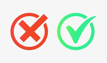 Tick, Asterisk, Cross, Red, Green, Yellow, Check, Warning, Error, Okay, png