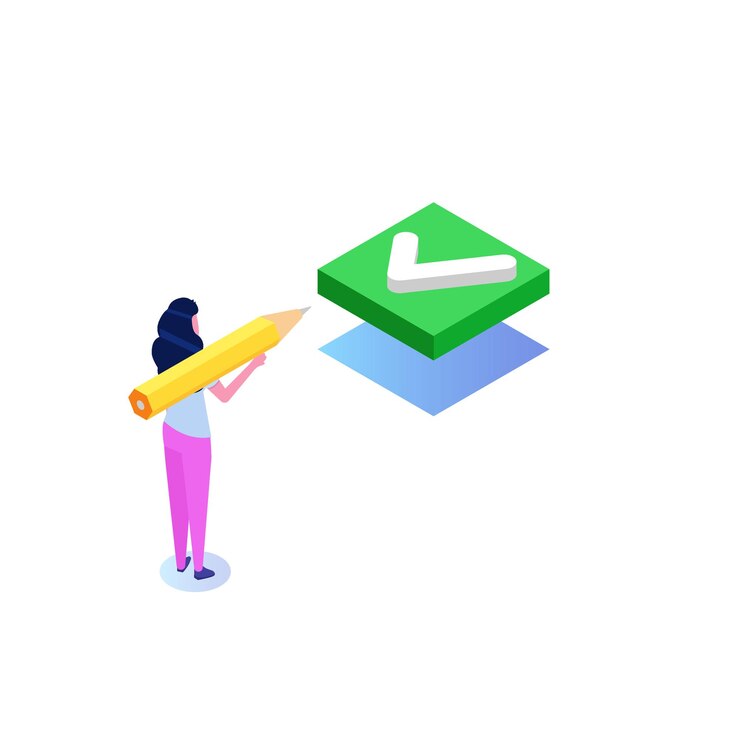 Vector checkmark or tick notification