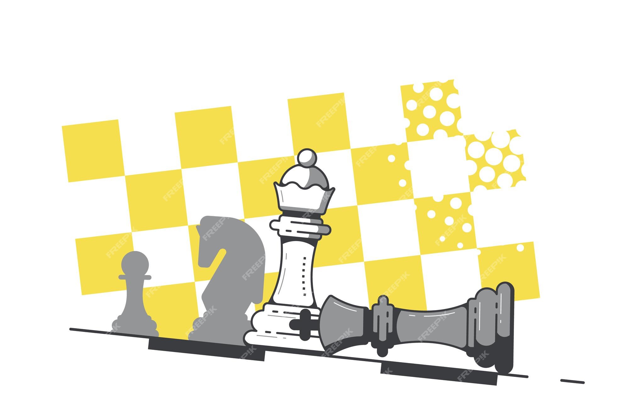 Checkmate Chess King Queen Stop Motion Stock Photo 2370092237