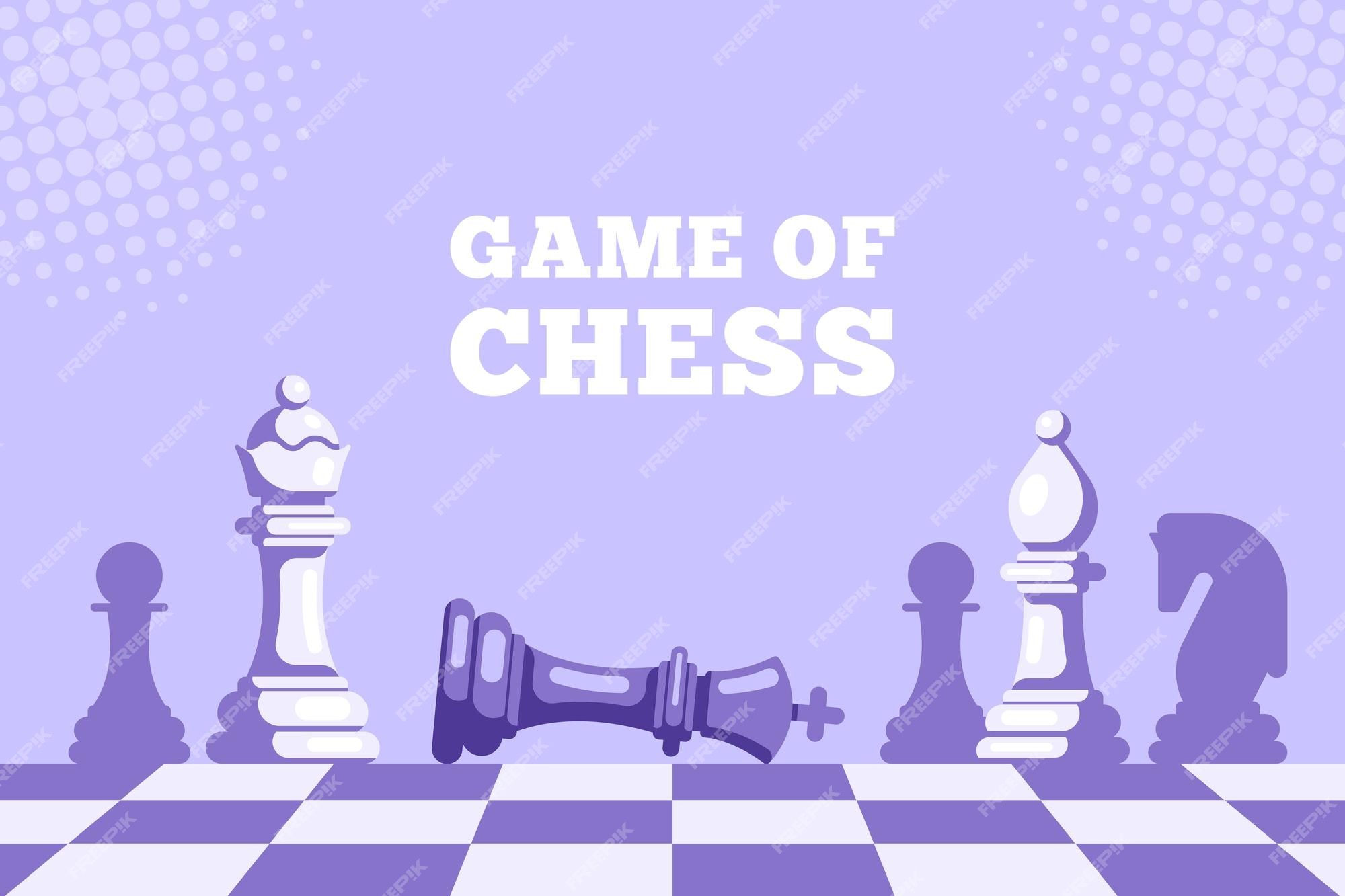 Chess Game with King Checkmate by Queen Stock Photo - Image of