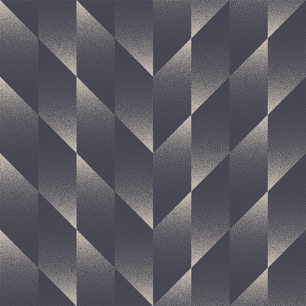 Checkon Zigzag Grid Naadloos patroon Vector Dotwork Abstracte achtergrond