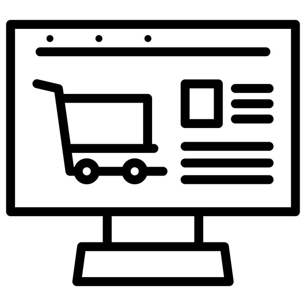 チェックアウトページアイコンのベクトル画像はEcommerce Storeに使用できます