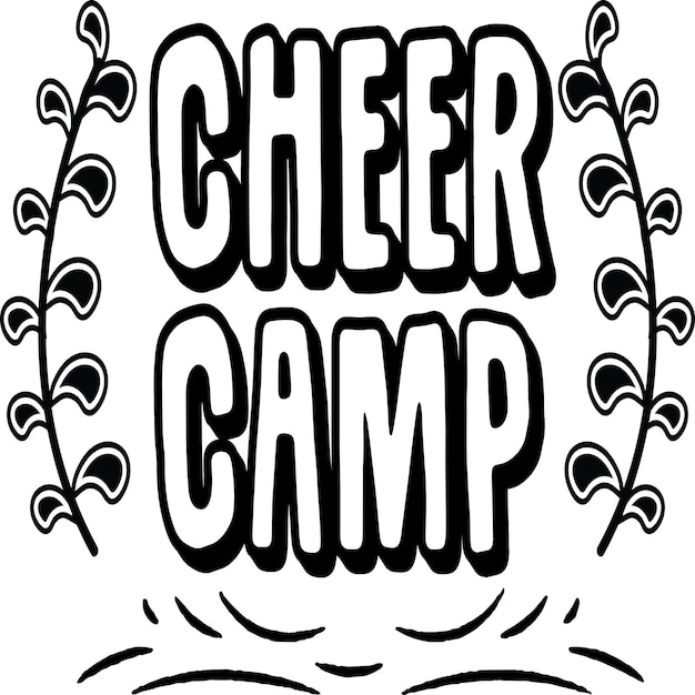 Vector cheer camp svg