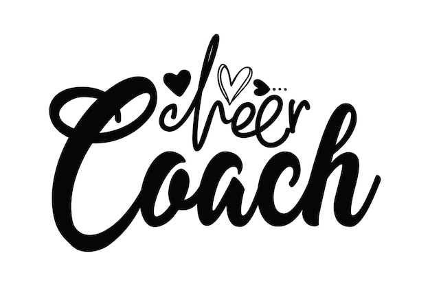 Premium Vector | Cheer coach svg