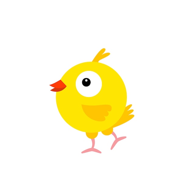 Cheerful bird yellow Canary