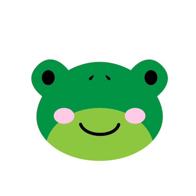 Cheerful frog face