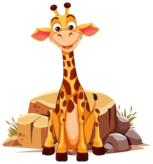 Cheerful Giraffe on a Sunny Day