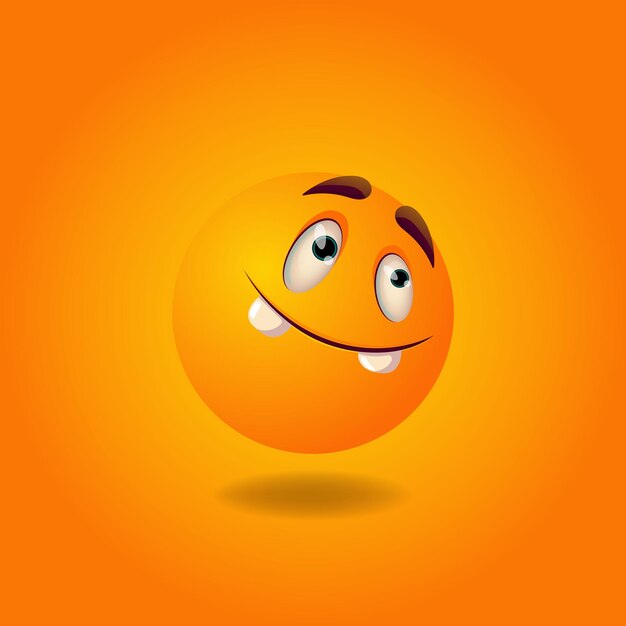cheerful satisfied smiling happy laughing smile or emoji emotions design element