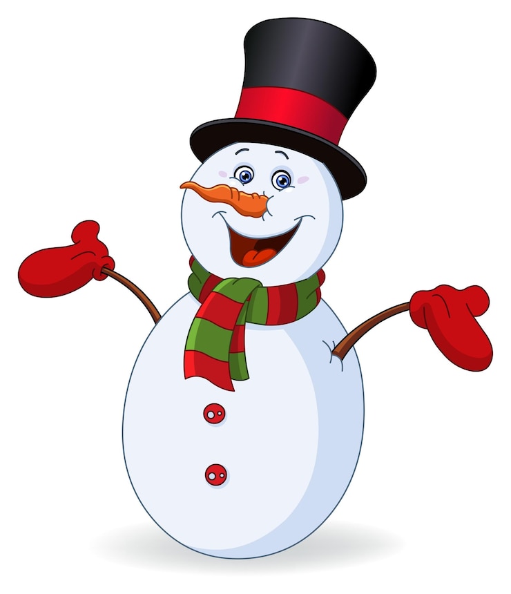 वेक्टर cheerful snowman