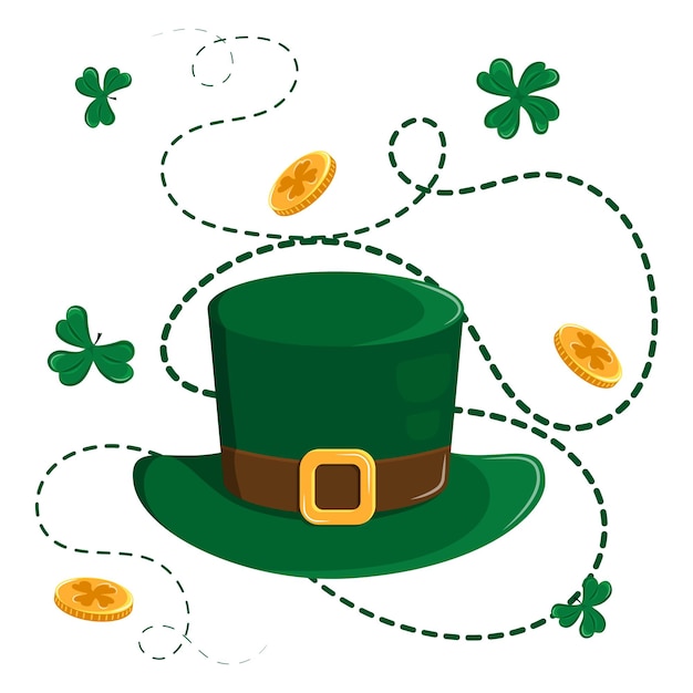 Vector cheerful st patricks day illustration vector with white background