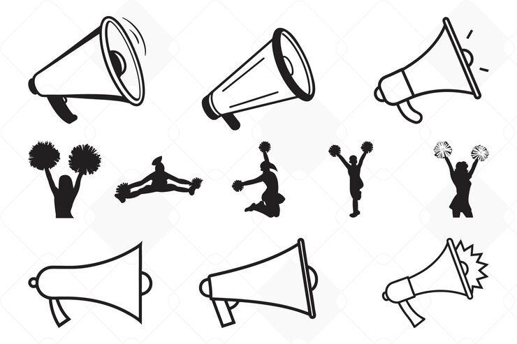 Vector 치어리더 실루 치어 폼 폼 svg 치어 걸스 실루 들 치어리드 실루