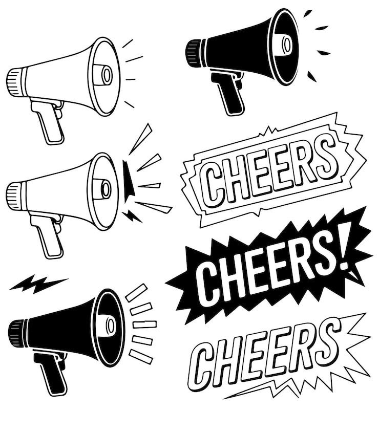 cheerleader silhouette vector