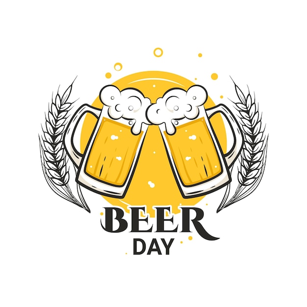 cheers with beer mugs international beer day august