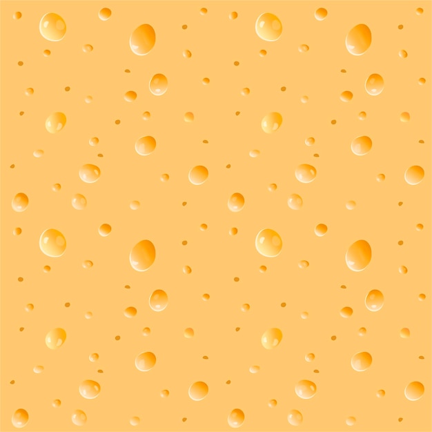 Vector cheese background realistic. seamless vector texture of cheese.