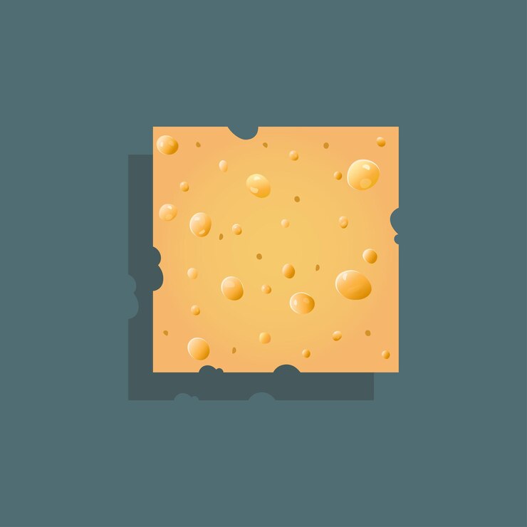 Vector cheese background realistic seamless vector texture of cheese