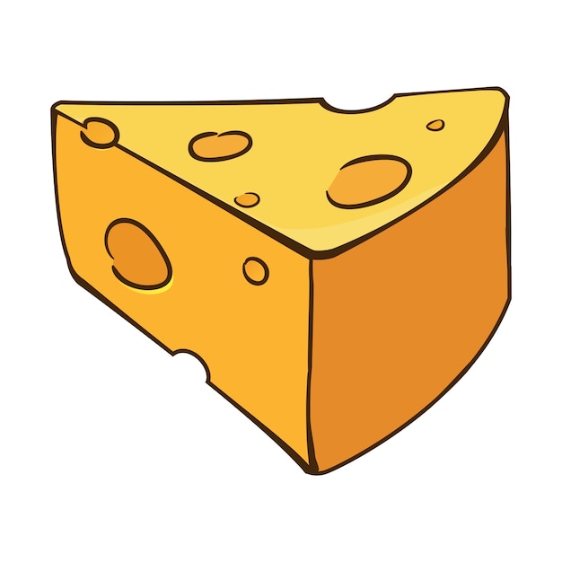 Vector cheese cartoon