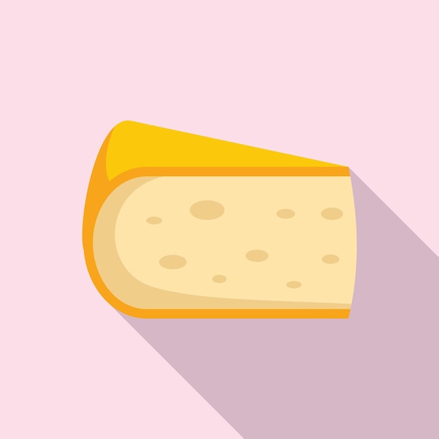 Vector cheese gouda icon flat illustration of cheese gouda vector icon for web design