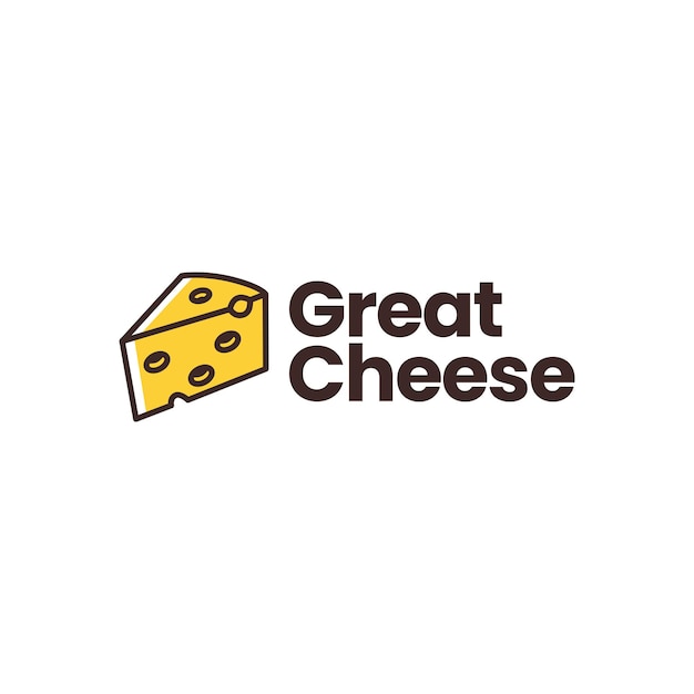 Modello logo formaggio cheese